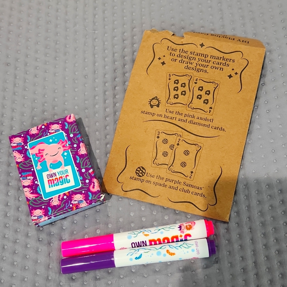 Girl Scout Axolotl Own Your Magic Playing Cards 2024